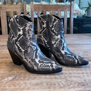 All Saints Snakeskin Boots 39